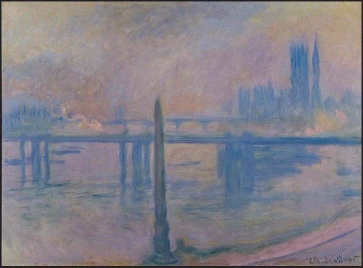 Cleopatras nåle- og Charing Cross Bridge - Claude Monet