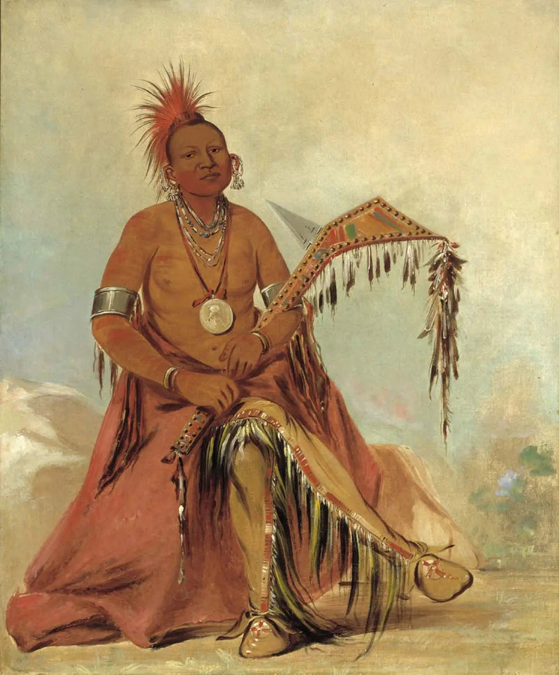 Cler-mónt, den første lederen av stammen - George Catlin

Source:
Cler-mónt, premier chef de la tribu - George Catlin