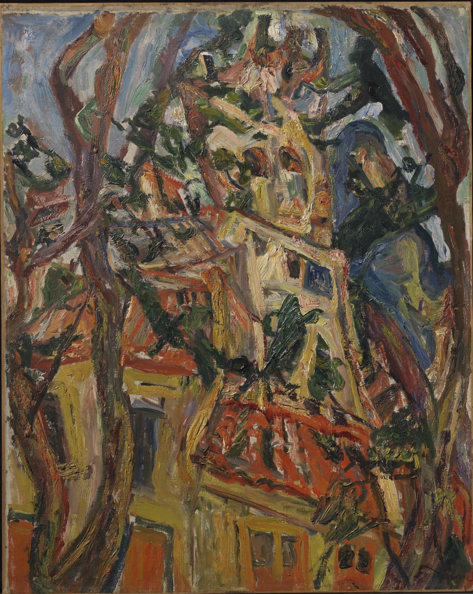 Clocher Saint-Pierre à Céret - Chaïm Soutine image 1 copie peinte à la main à l’huile