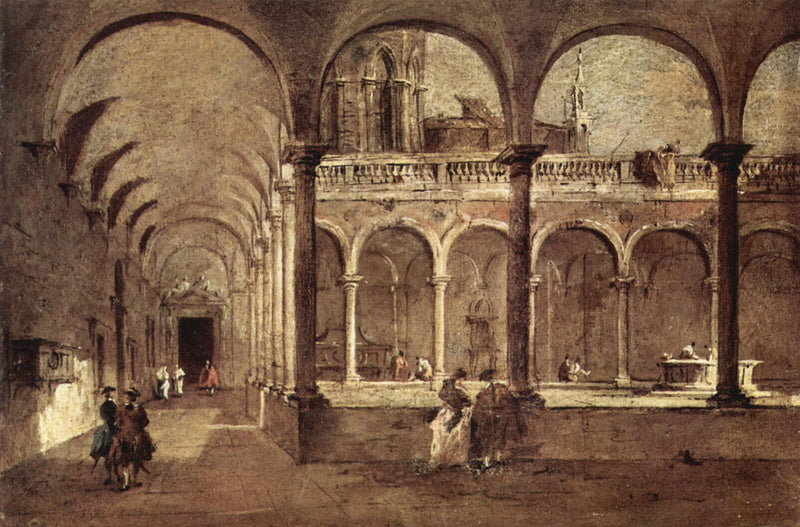 Kloster i Venezia - Francesco Guardi