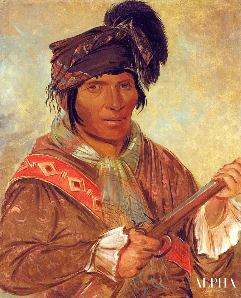 Co-ee-há-jo, a Seminole Chief - George Catlin - Reproductions de tableaux et peintures haut de gamme