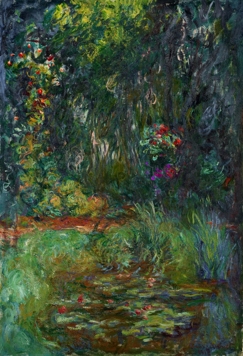 Hjørnet av vannliljebassenget - Claude Monet