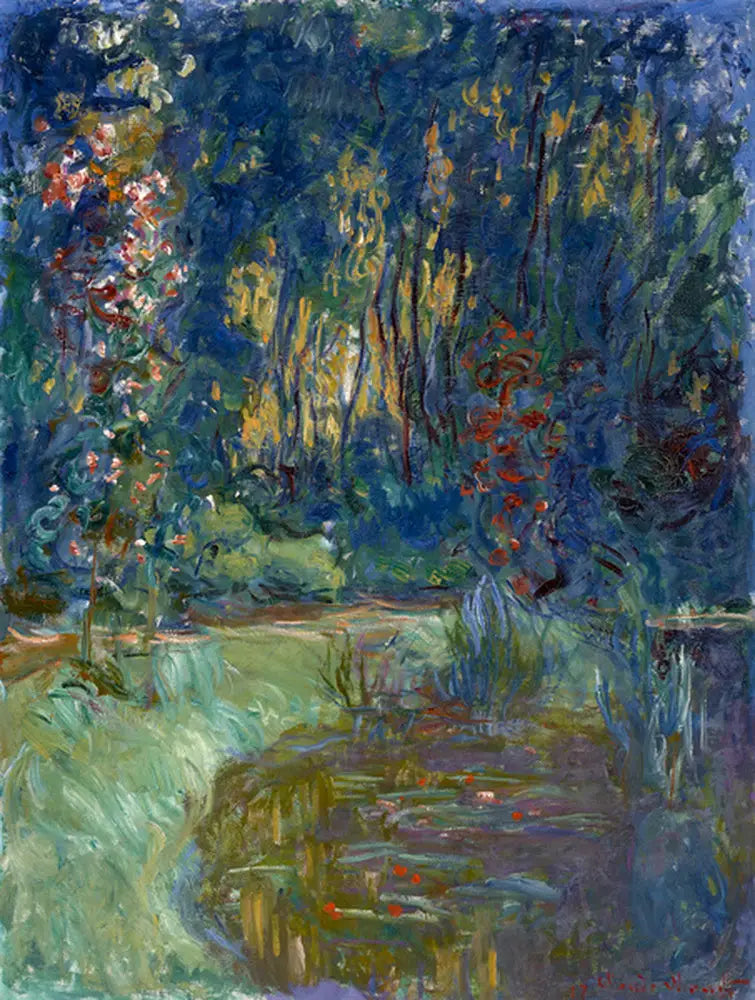 Hjørnet av dammen i Giverny - Claude Monet