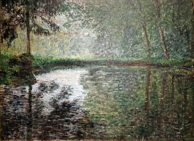 Hjørnet av dammen i Montgeron - Claude Monet