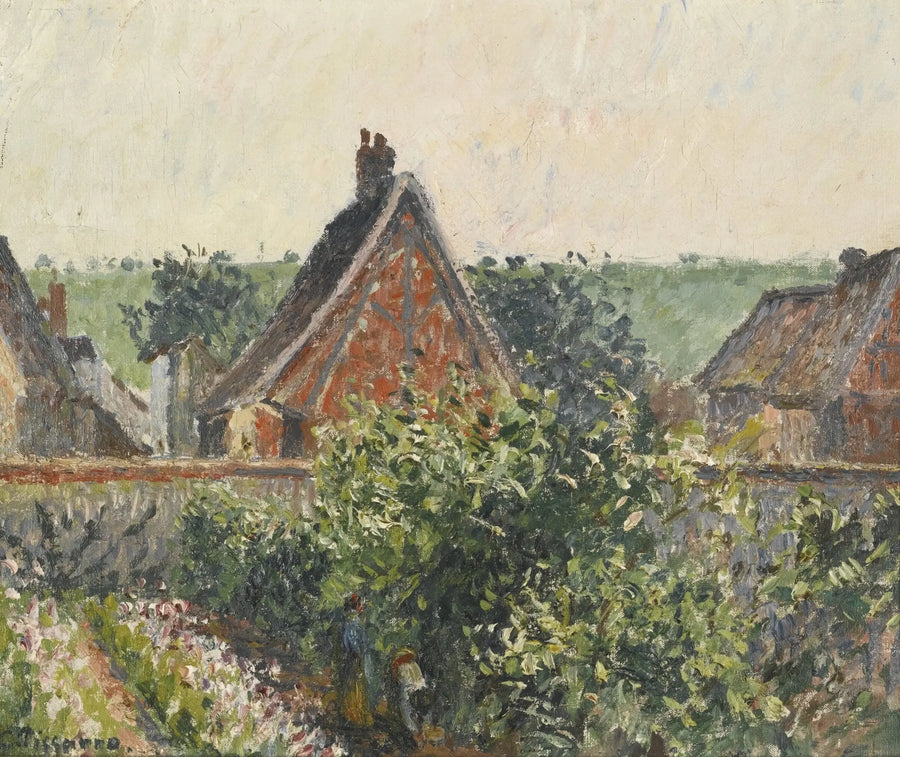 Hjørnet av hagen i Eragny. - Camille Pissarro