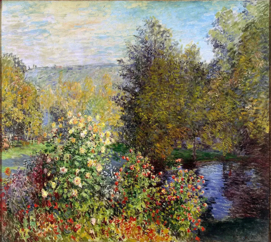 Hagehjørne i Montgeron W418 - Claude Monet