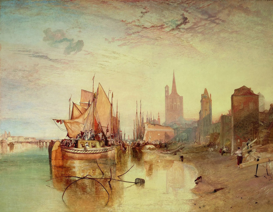 Köln: Ankomsten av en pakke-båt: Kveld - J. M. W. Turner
