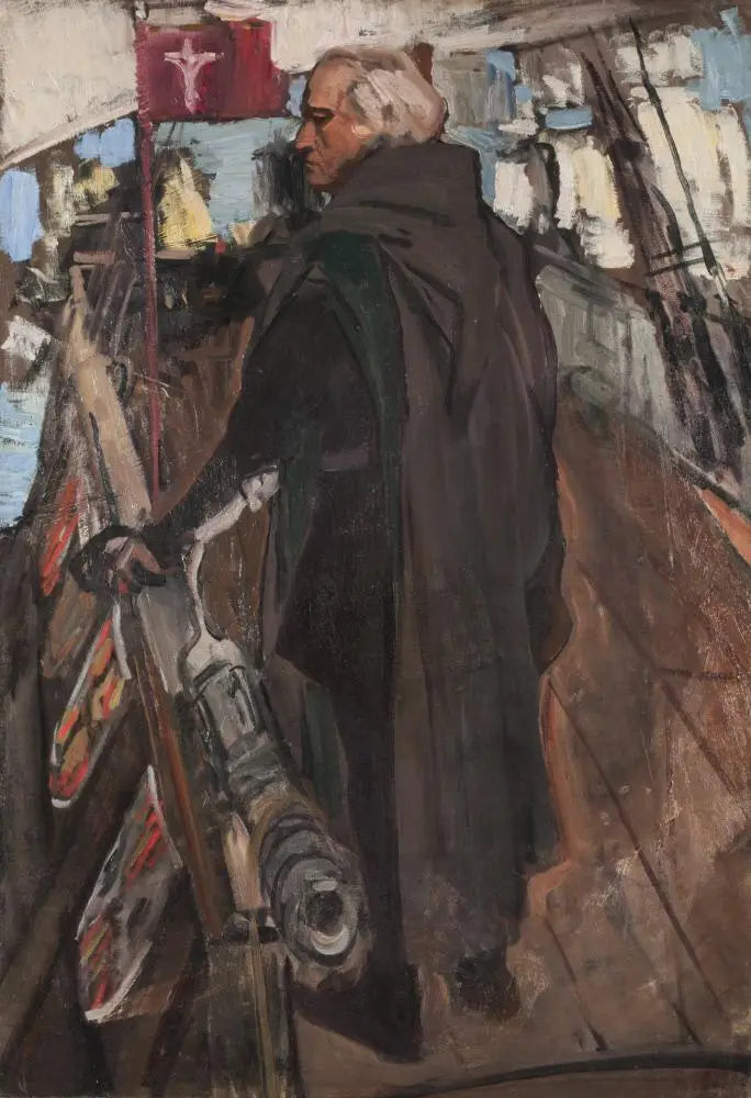 Colomb som forlater Palos (bakfra, med Falconet) - Joaquín Sorolla