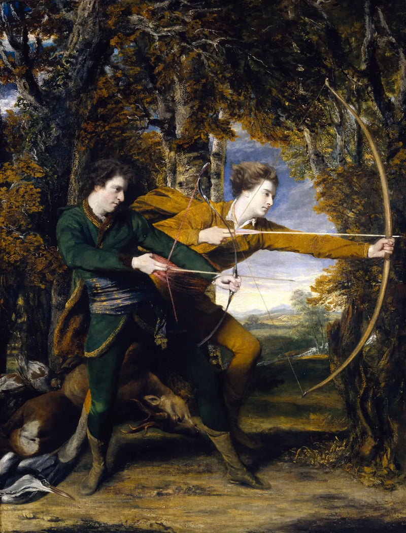 Oberst Acland og Lord Sydney: Archers - Joshua Reynolds
