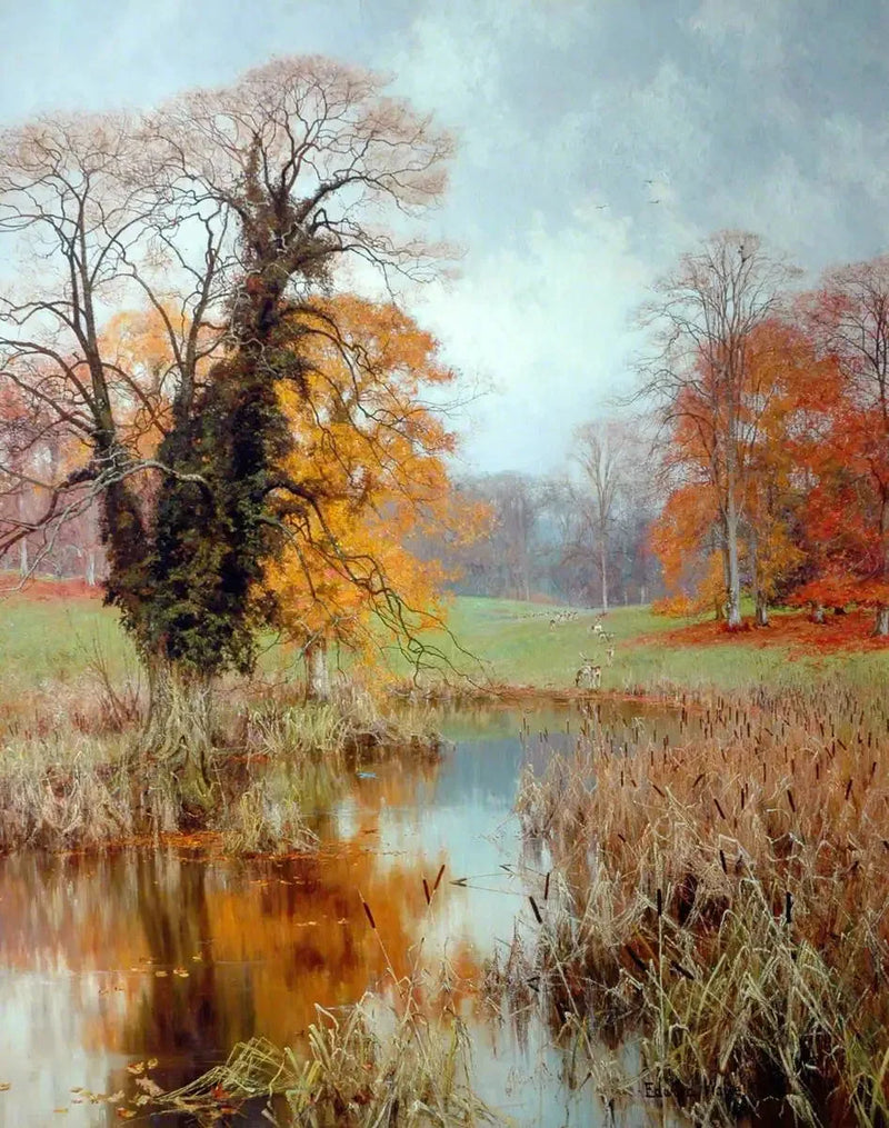 Høstfarging (« Når gule blader, eller ingen, eller få, henger på disse grenene ») - Edward Wilkins Waite

Source:
Coloration d'automne (« Quand des feuilles jaunes, ou aucune, ou peu, pendent sur ces branches ») - Edward Wilkins Waite