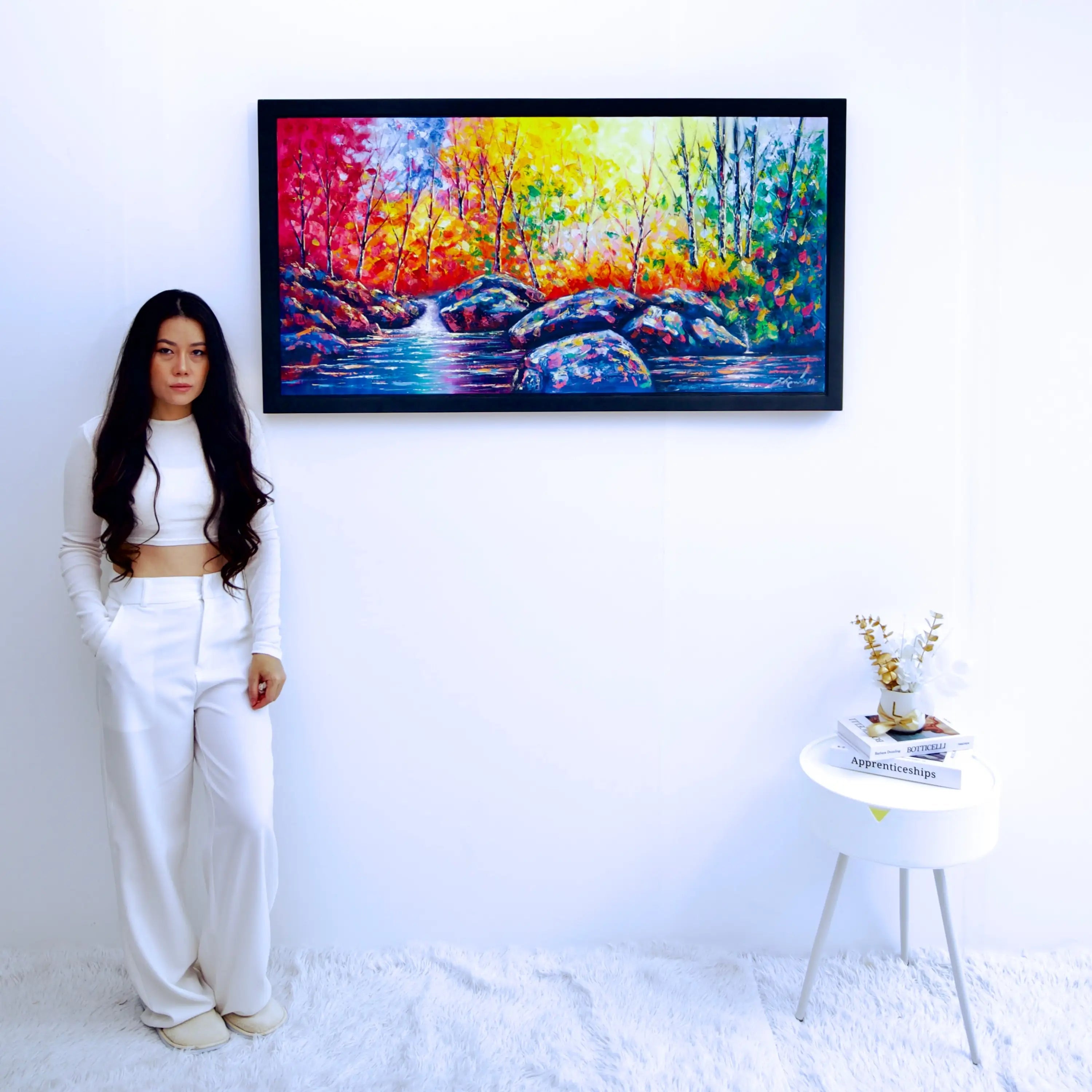 Colored Forest | 120 x 60 cm image 2 reproduction d’œuvre d’art à l’huile
