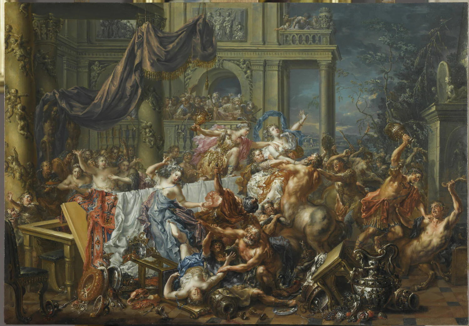 Le Combat des Centaures et des Lapithes - Johann Georg Platzer