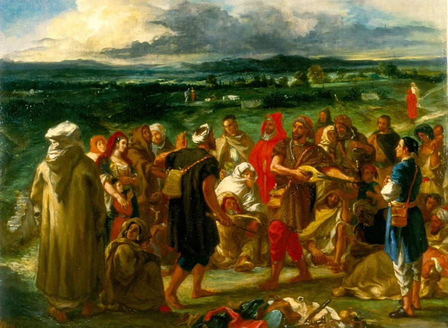 Arabiske komikere eller narrer - Eugène Delacroix