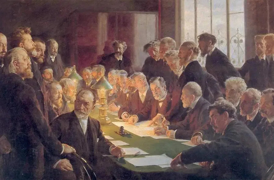 Komitéen for den franske kunstutstillingen i København 1888 - Peder Severin Krøyer