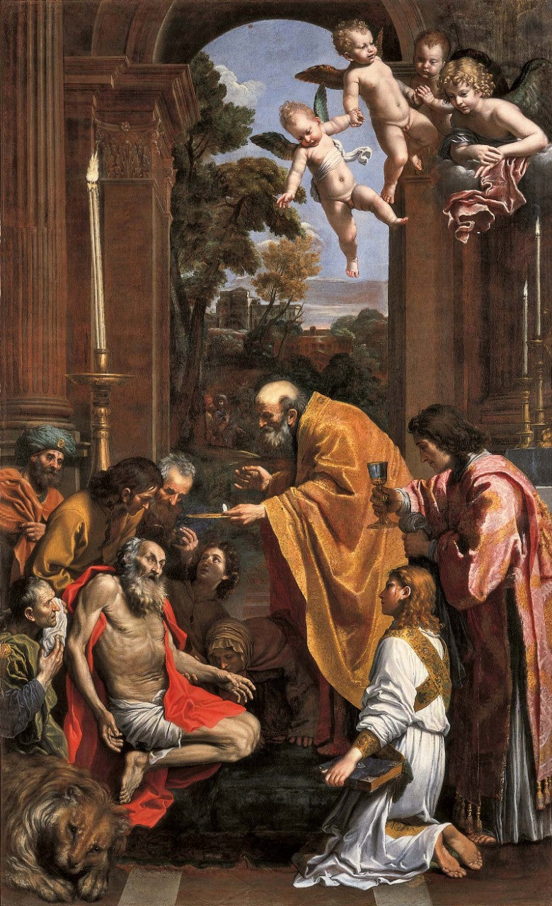 Nattverden av den hellige Jérôme - Domenichino