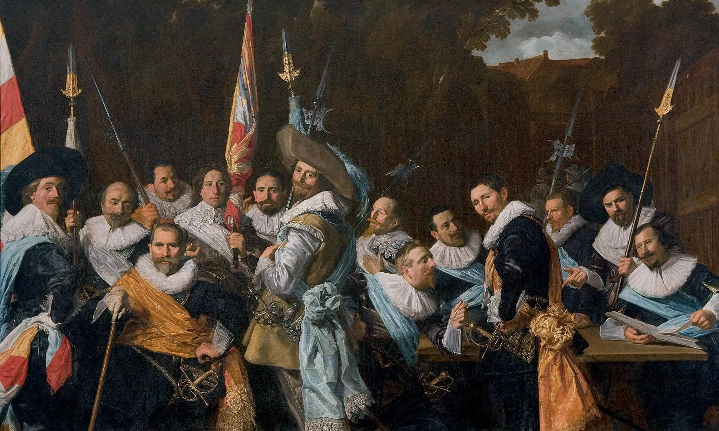compagnie de la milice bourgeoise des mousquetaires de Saint-Adrien Haarlem 1633 - Frans Hals - Alpha Reproduction