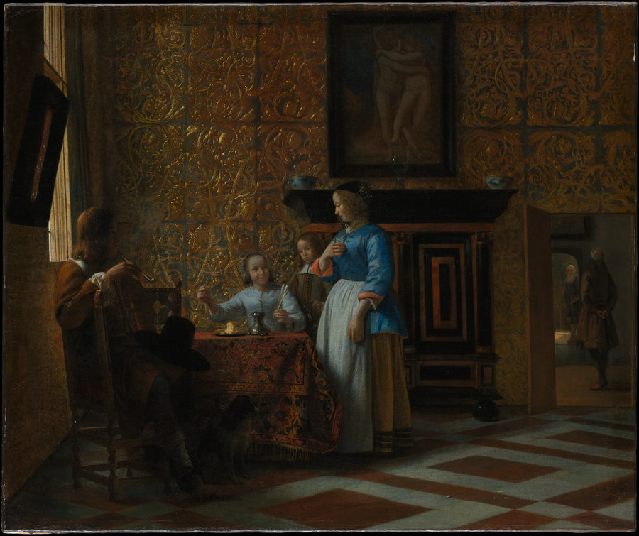 Compagnie joyeuse dans un intérieur - Pieter de Hooch