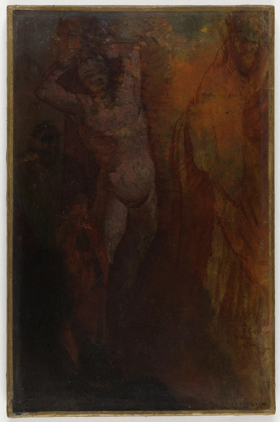 Komposisjon med tre personer (Pisking?) - Odilon Redon