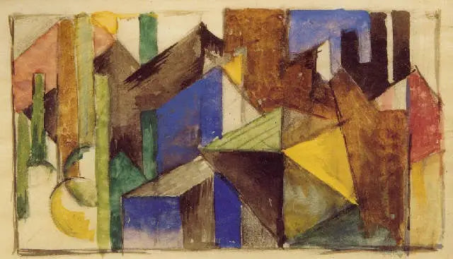 Abstrakt komposisjon - Franz Marc