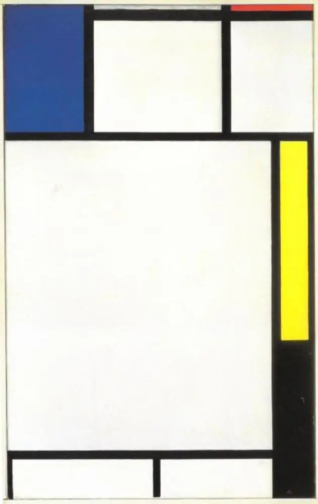 Komposisjon med blått, rødt, gult og svart - Piet Mondrian