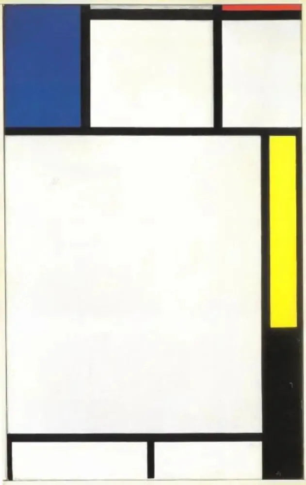 Komposisjon med blått, rødt, gult og svart - Piet Mondrian