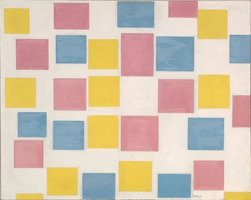 Komposisjon med fargefelt - Piet Mondrian