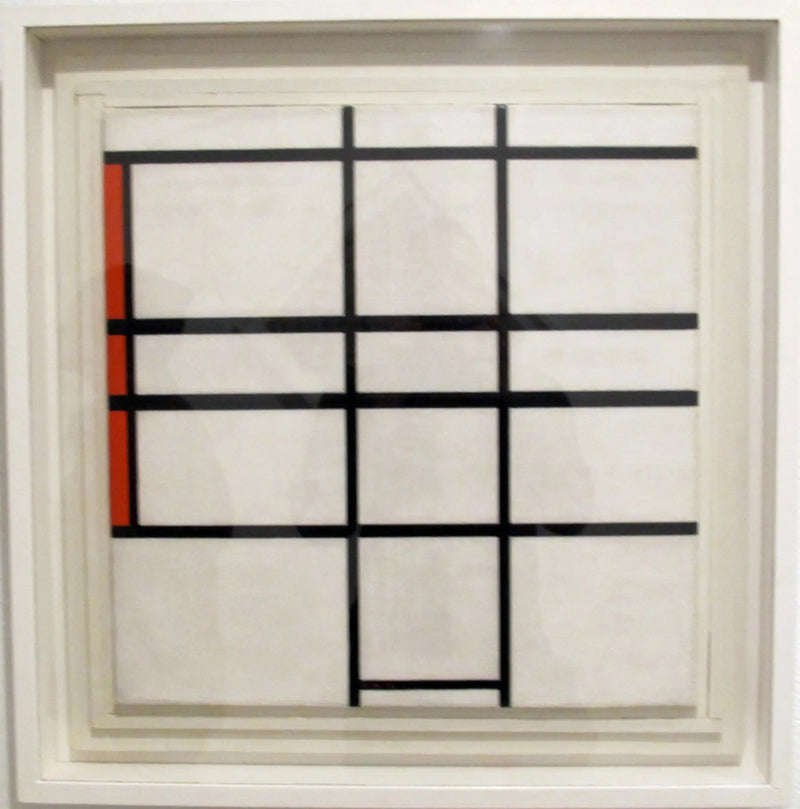 Komposisjon med hvitt og rødt - Piet Mondrian