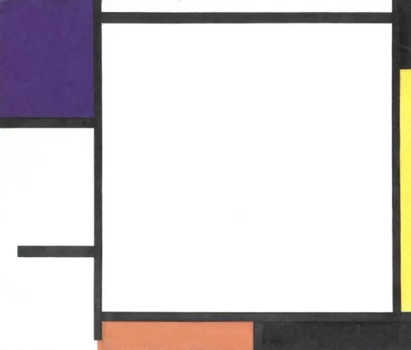 Komposisjon med blått, svart, gult og rødt - Piet Mondrian