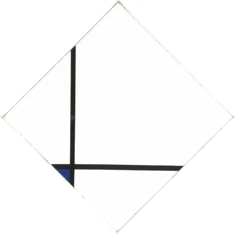 Komposisjon med blått - Piet Mondrian
