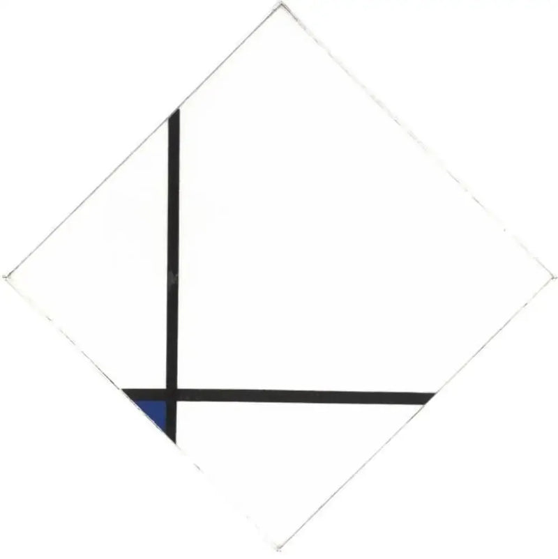 Komposisjon med blått - Piet Mondrian
