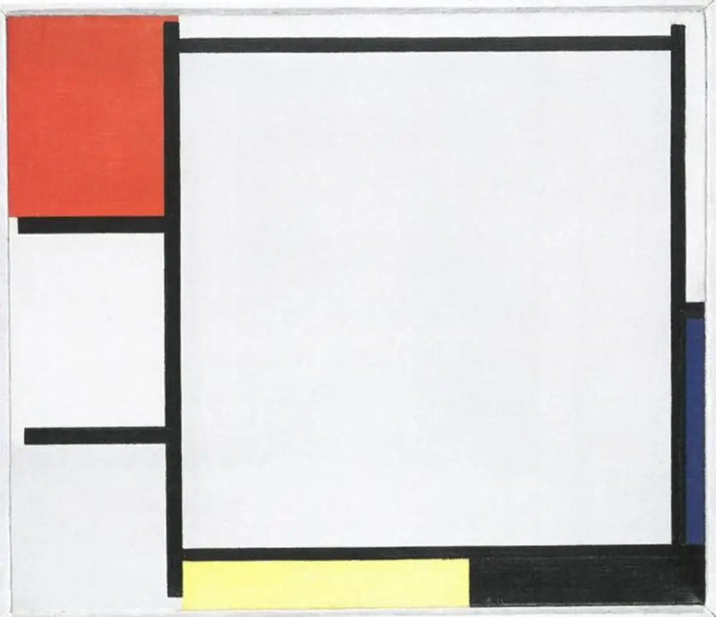 Komposisjon med rødt, blått, gult, svart og grått - Piet Mondrian