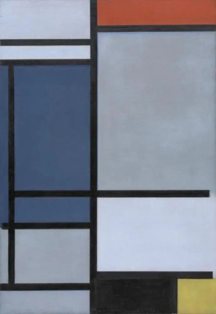Komposisjon med rødt, blått, svart, gult og grått - Piet Mondrian