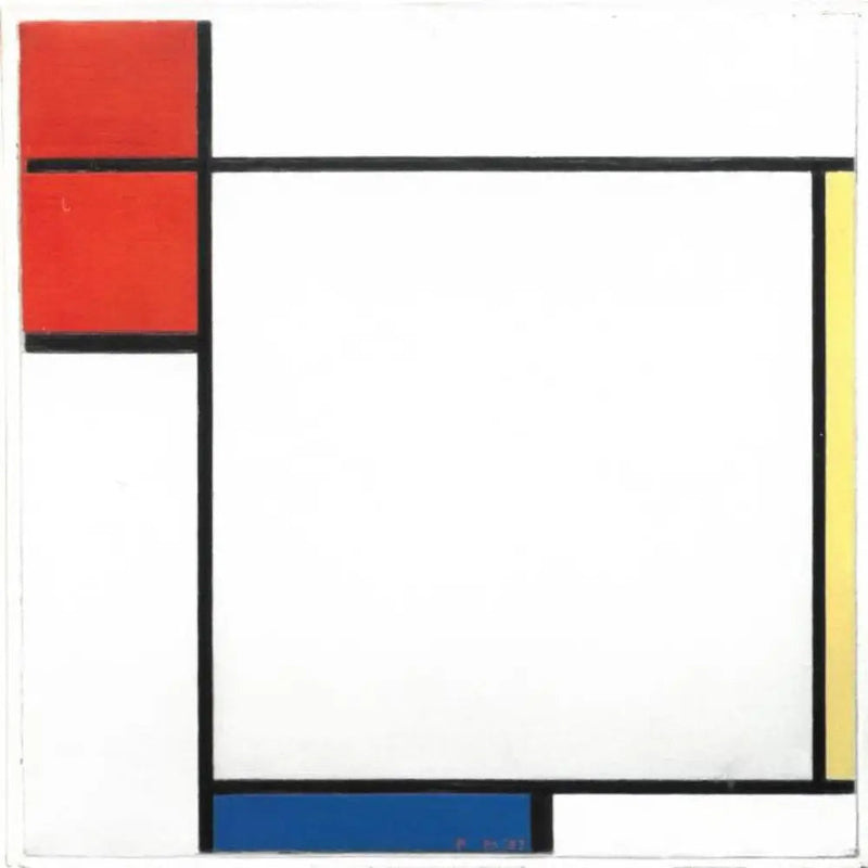 Komposisjon med rødt, gult og blått - Piet Mondrian