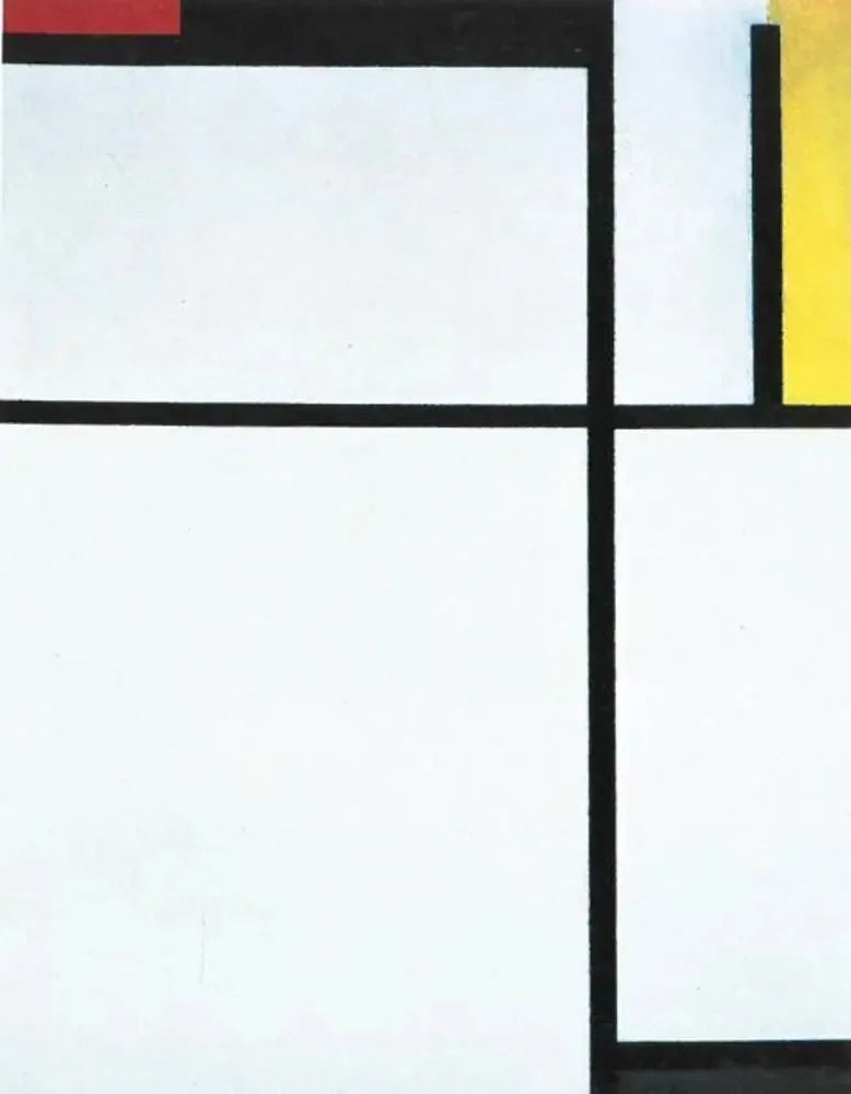 Komposisjon med rødt, svart, gult, blått og grått - Piet Mondrian