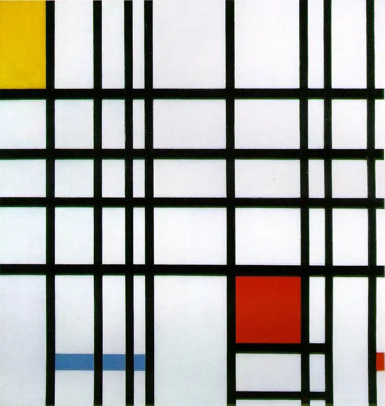 Komposisjon med gul, blå og rød - Piet Mondrian