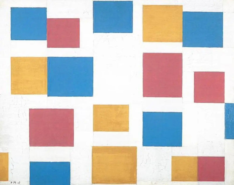 Komposisjon med fargeplaner 4 - Piet Mondrian