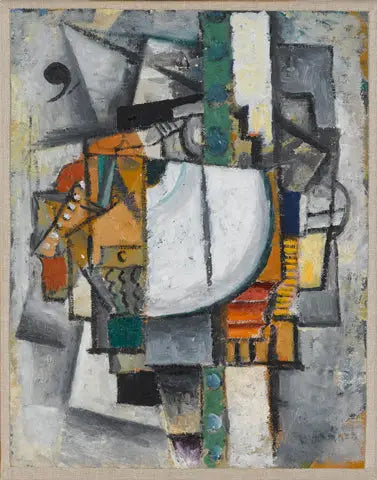 Kubofuturistisk komposisjon med piano - Kazimir Malevich