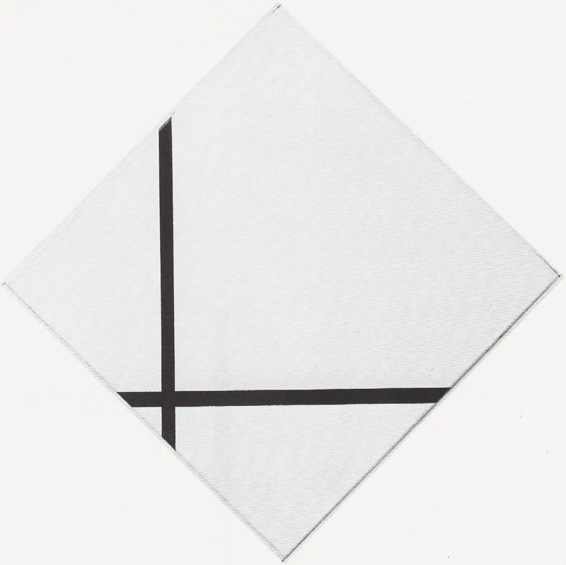 Diamantkomposisjon med to linjer - Piet Mondrian