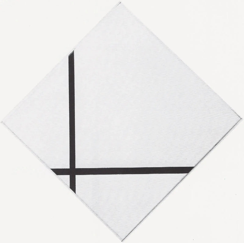 Diamantkomposisjon med to linjer - Piet Mondrian