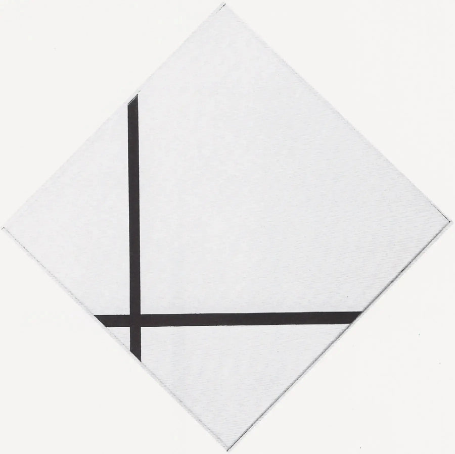 Diamantkomposisjon med to linjer - Piet Mondrian