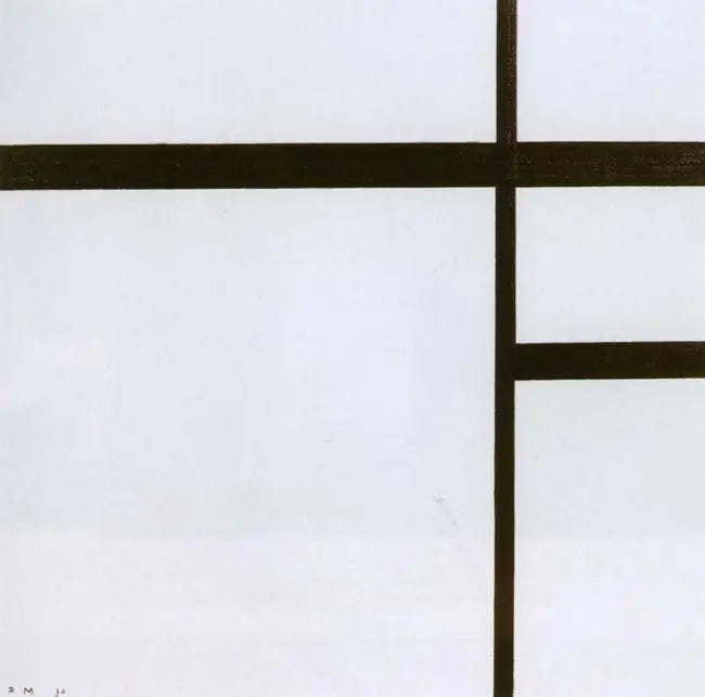 Komposisjon i hvitt og svart II - Piet Mondrian