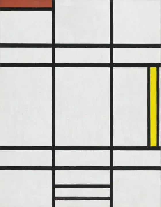 Komposisjon i hvitt, rødt og gult - Piet Mondrian