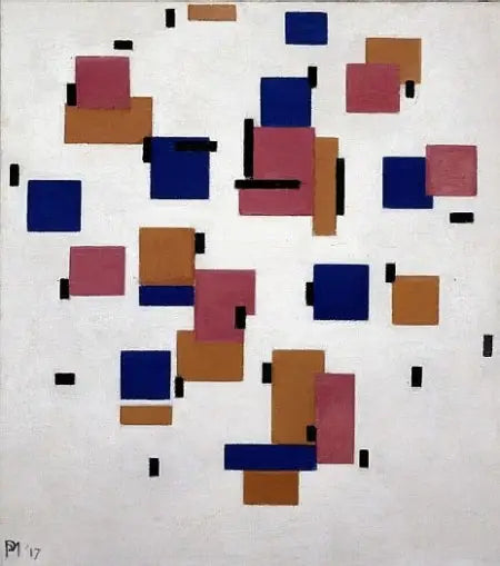 Composition en couleur B - Piet Mondrian image 1 tableau peint à l’huile sur toile