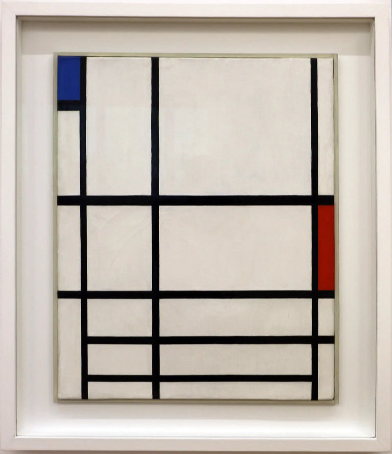 Komposisjon i rødt, blått og hvitt II - Piet Mondrian