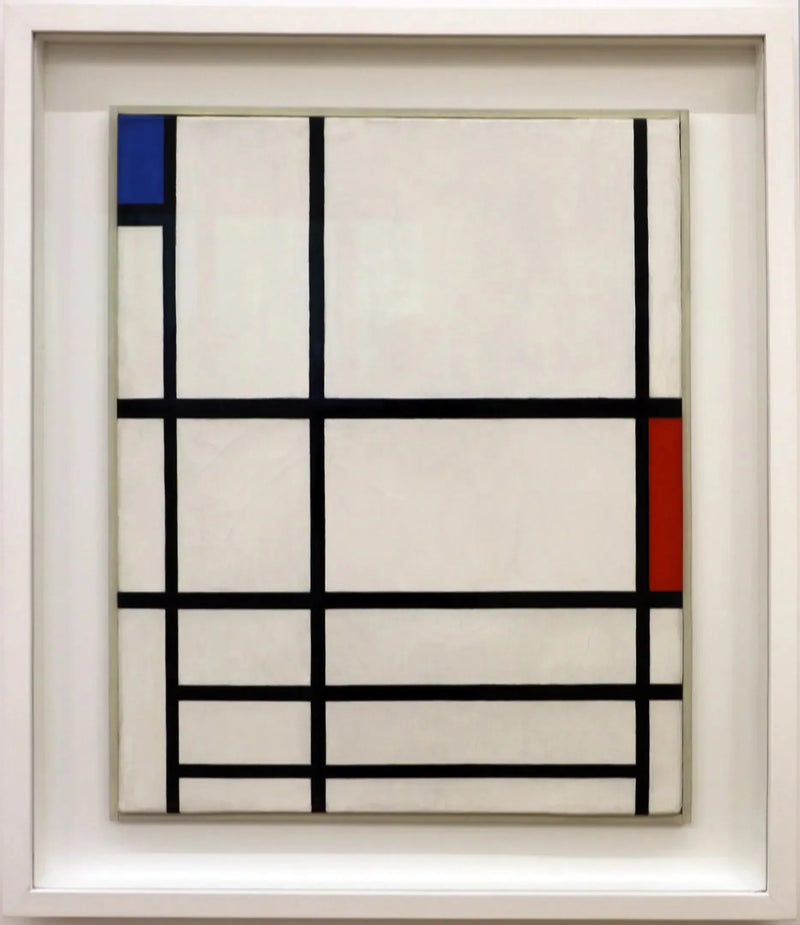 Komposisjon i rødt, blått og hvitt II - Piet Mondrian