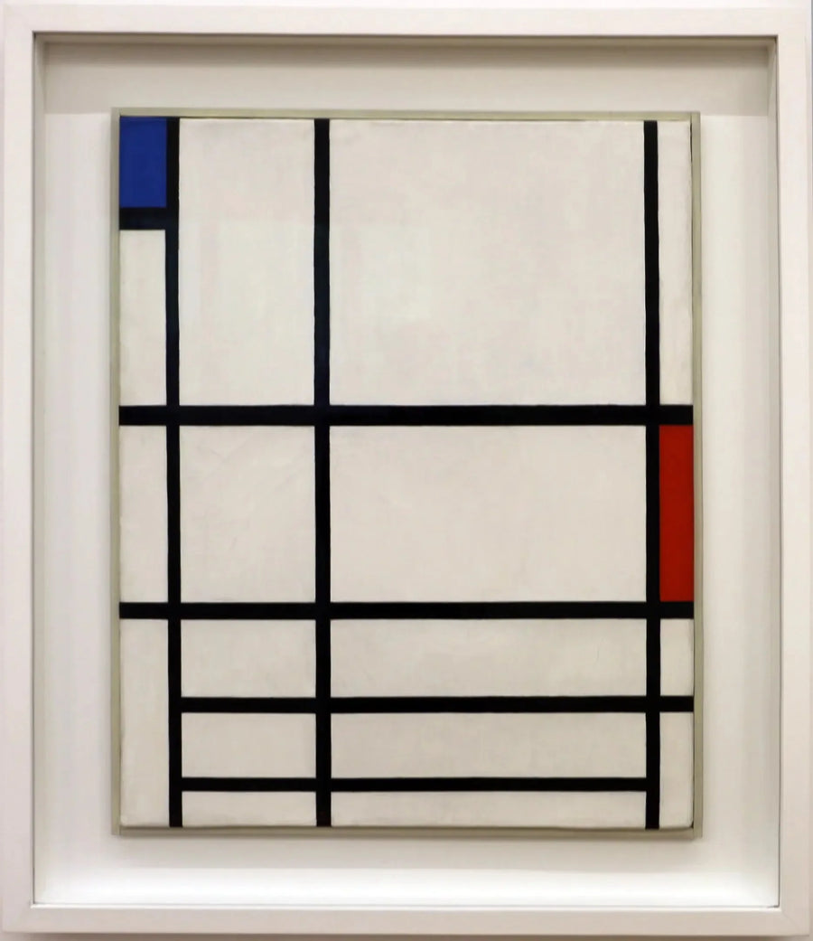 Komposisjon i rødt, blått og hvitt II - Piet Mondrian