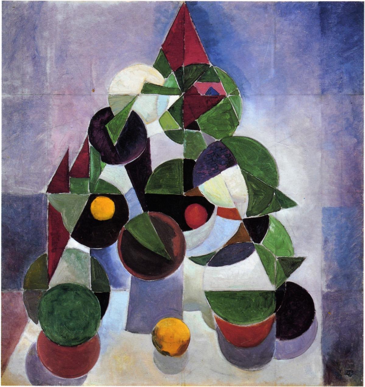 Composition I - Theo van Doesburg image 1 reproduction réalisée par Alpha Reproduction