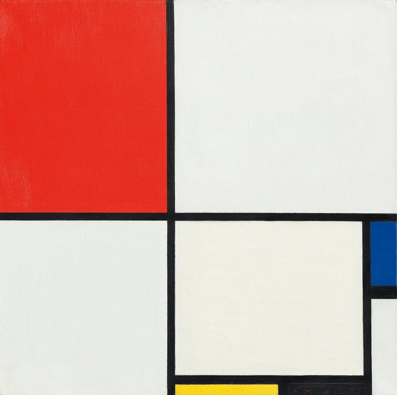Komposisjon III med rød, blå, gul og svart - Piet Mondrian