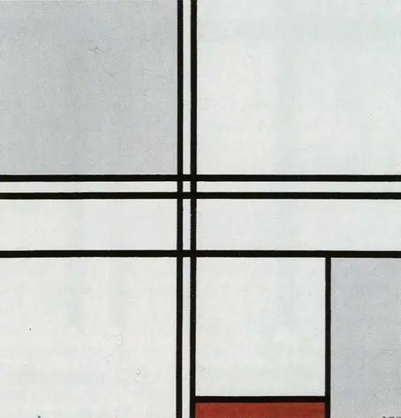 Komposisjon (nr. 1) Grå-Rød - Piet Mondrian