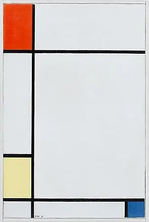 Komposisjon nr. III med rødt, gult og blått - Piet Mondrian
